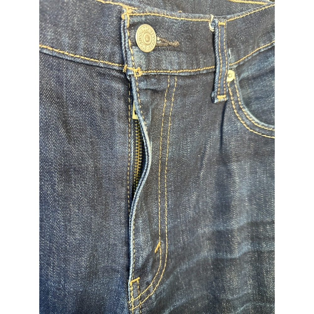 Levi's 511 Slim Men's Jeans Dark Wash Blue Denim 36 x 34 Dark Hollow 5 Pocket - Picture 4 of 16
